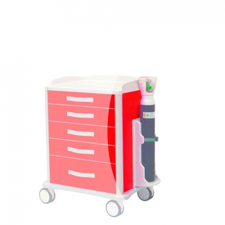 Accesorii Troliuri Medicale Multifunctionale - SUPORT PENTRU BUTELIA CU OXIGEN ø110 X 780 MM