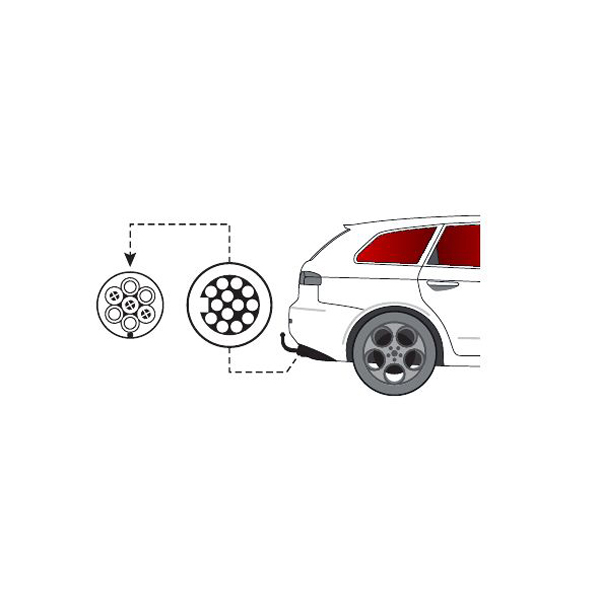 Adaptor priza Thule 9907, 13 pini la 7 pini [2]