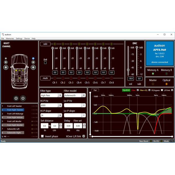 Amplificator auto Audison AP F8.9BIT, 8 canale, 1040W [4]