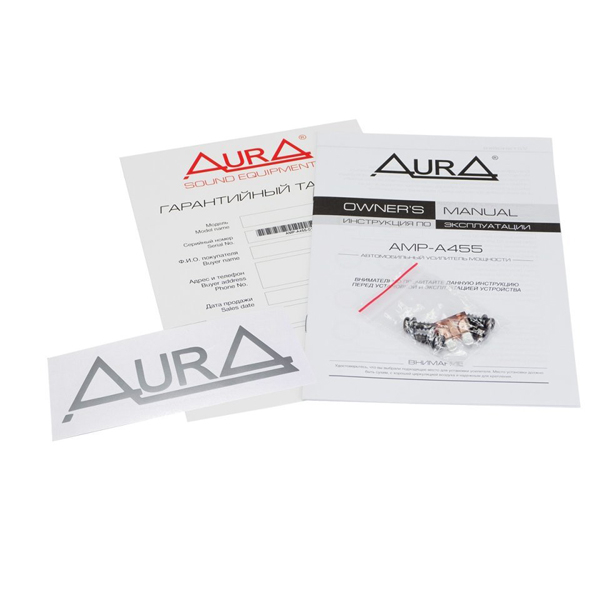 Amplificator auto Aura FIREBALL 455, 4 canale, 300W RMS [2]