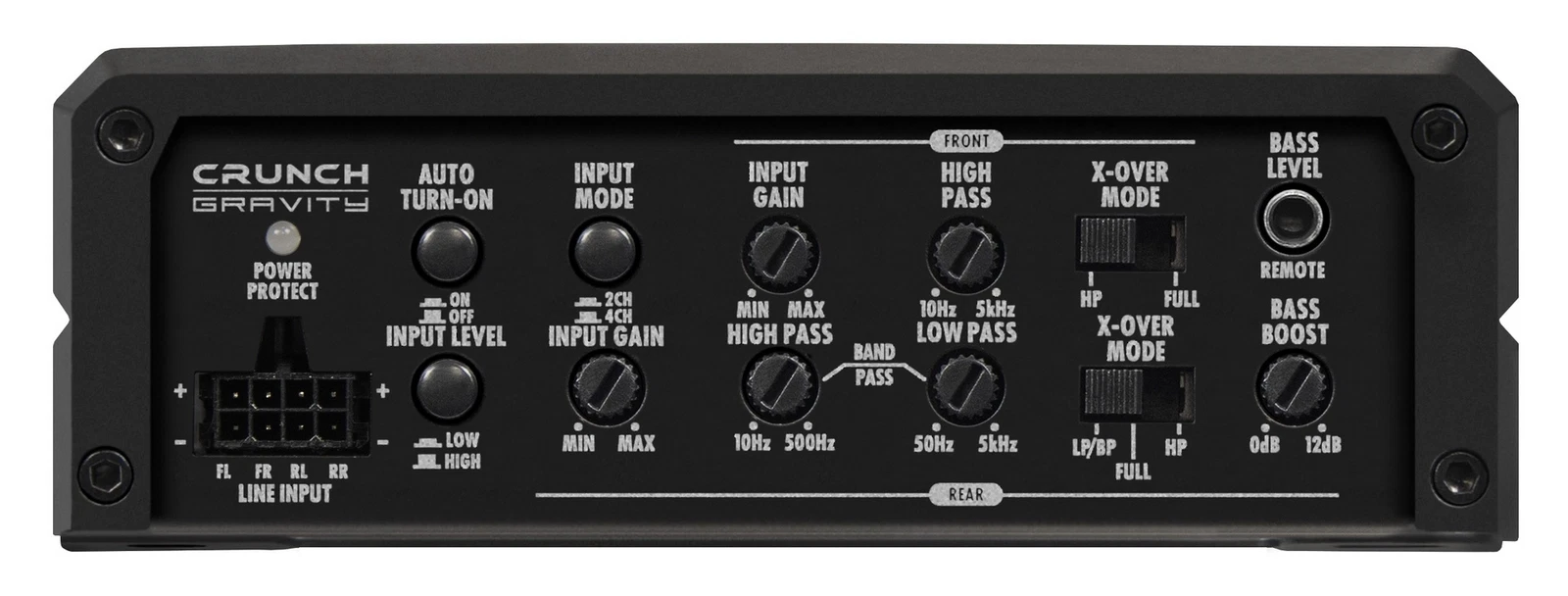 Amplificator auto Crunch GTX1000.4D, 4 canale, 500W RMS [3]