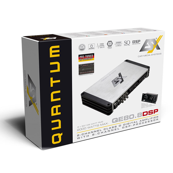 Amplificator auto ESX Quantum QE80.8DSP, 8 canale, DSP, 750W RMS [4]