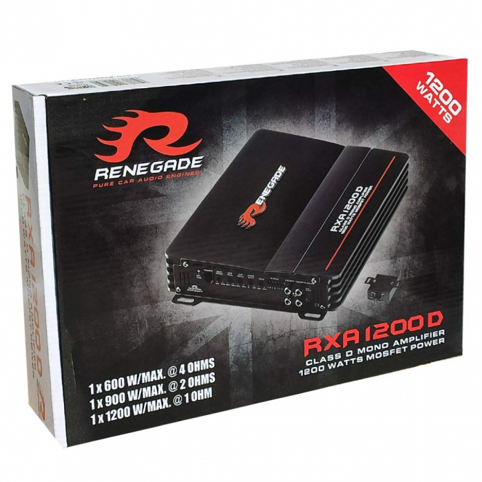 Amplificator auto Renegade RXA1200D, Mono, 600W RMS [2]