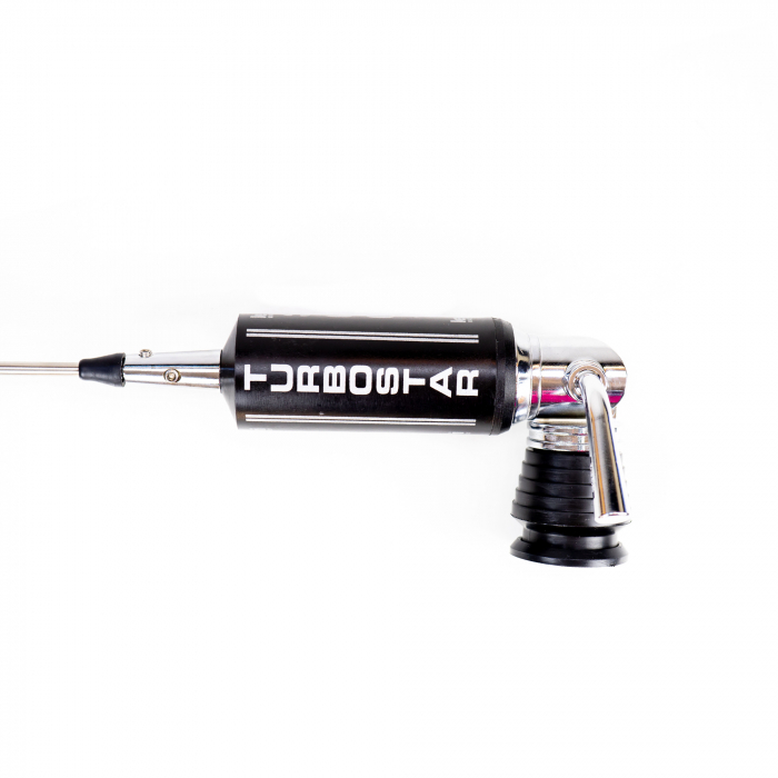 Antena CB LEMM AT-3001 TURBOSTAR Black 200 cm, cu cablu RG58 4 m + mufa PL259-GR, 26,5 - 28 MHz, rabatabila [5]