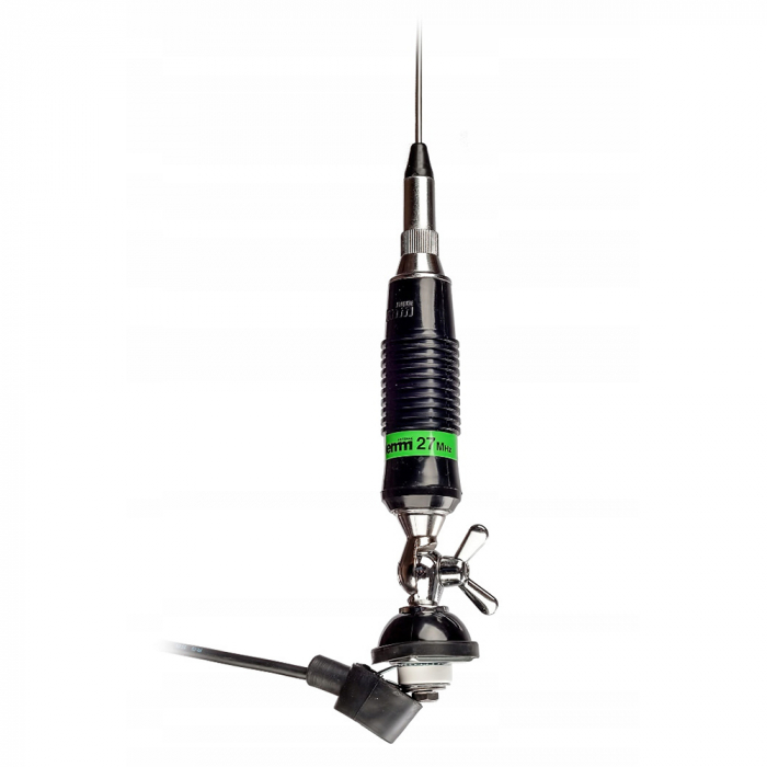 Antena CB LEMM Magnum AT-71, lungime 170 cm, castig 3dB, 26.5-28Mhz, 600W, cablu RG58 4m [3]