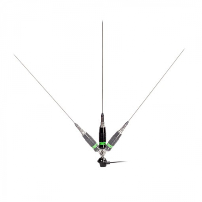 Antena CB LEMM Magnum AT-71, lungime 170 cm, castig 3dB, 26.5-28Mhz, 600W, cablu RG58 4m [4]