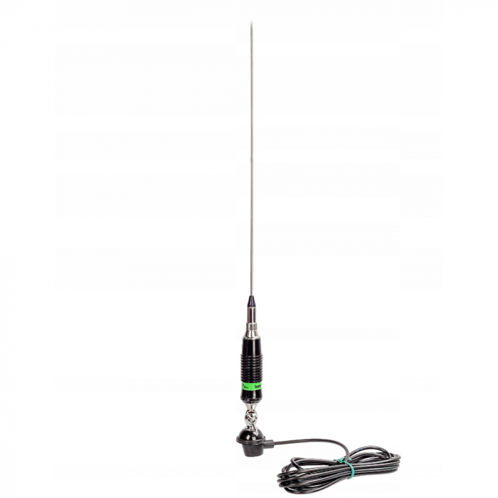 Antena CB LEMM Magnum AT-71, lungime 170 cm, castig 3dB, 26.5-28Mhz, 600W, cablu RG58 4m [2]