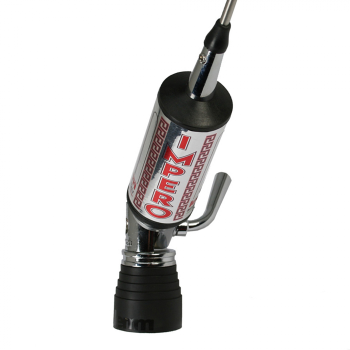 Antena CB LEMM TURBO IMPERO, Silver, lungime 200 cm, castig 7dB, 26.5-28Mhz, 2500W, cablu RG58 4m [2]