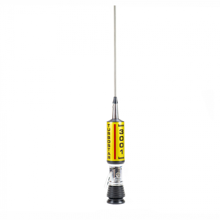 Antena CB LEMM TURBOSTAR 3001, Gold, 2000W, 26.5-28MHz, 200 cm, cu cablu RG58 4 m si mufa PL259 [5]