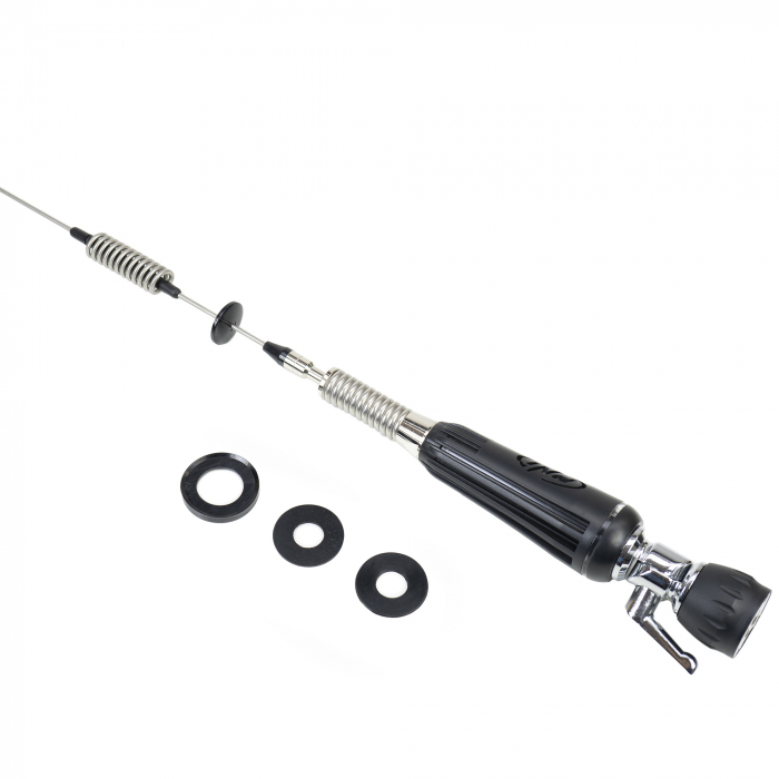 Antena CB PNI LED 850 rabatabila, 85 cm, 26-28 MHz, 300 Watt, ilumineaza in timpul emisiei, tip filet PL, fara accesorii [4]