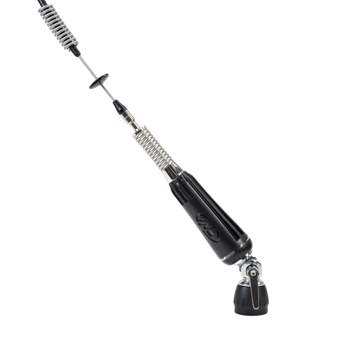 Antena CB PNI LED 850 rabatabila + Baza magnetica 145 mm, 85 cm lungime, 26-28 MHz, 300 Watt, ilumineaza in timpul emisiei, tip filet PL, fara accesorii [2]