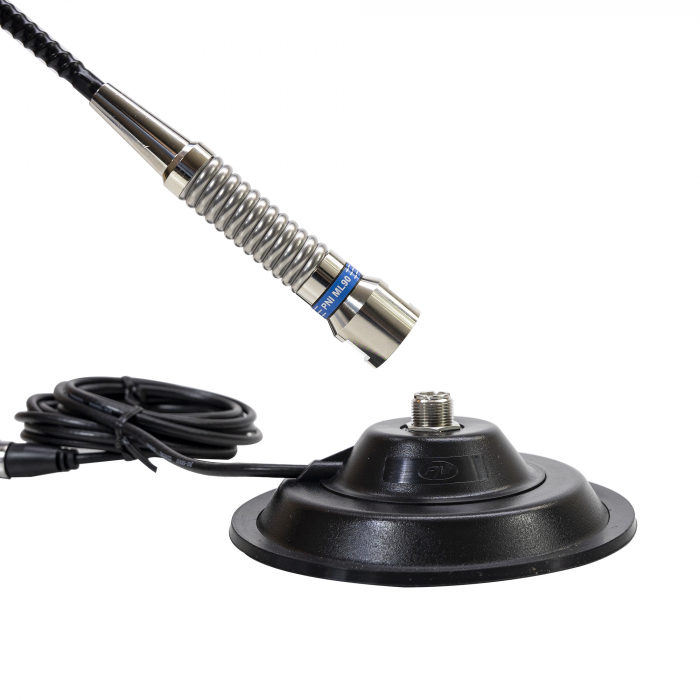 Antena CB PNI ML90 26-30MHz, 75cm, 150W, cu baza magnetica 145 cm inclusa [2]