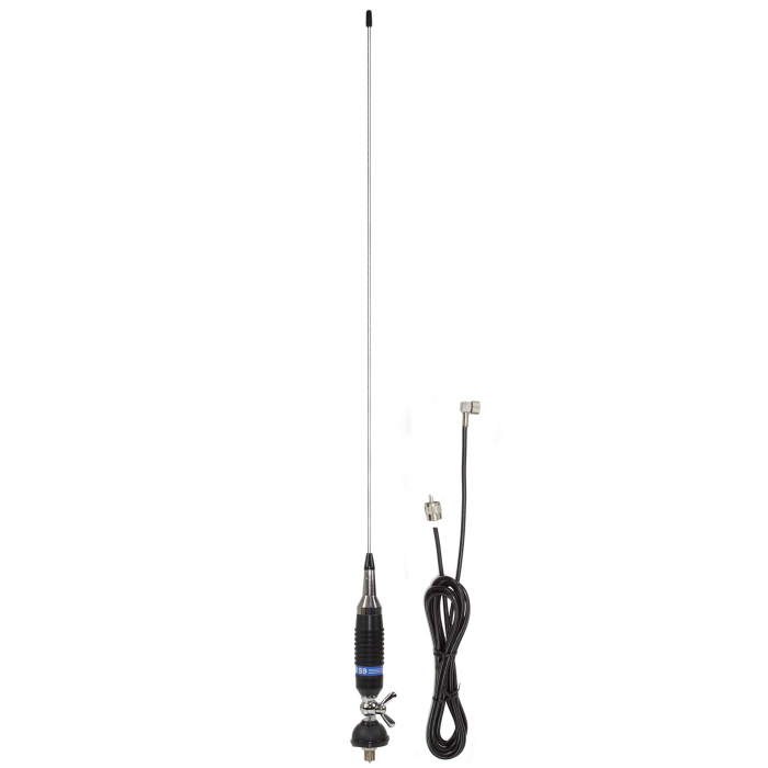 Antena CB PNI S9 cu fluture lungime spic 120 cm + cablu RG58 de 4m [3]