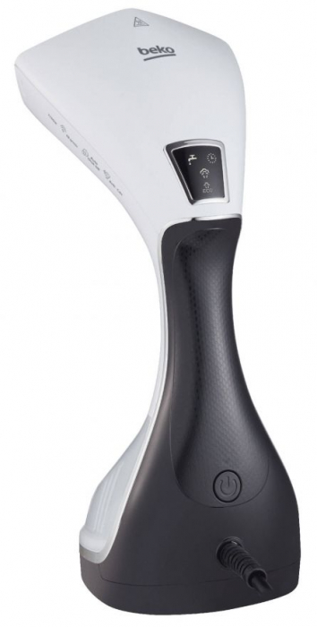 RESIGILAT Aparat de calcat vertical cu aburi Beko STM6120W, 2200 W, 28 g/min, 230 l, talpa ceramica, alb [2]
