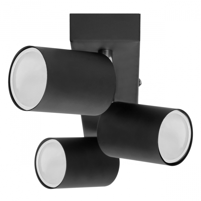 Bara spot ADVITI DOA SP3 AD-OP-6195BGU10, 3x50W, GU10, IP20, reglare directie lumina, instalare tavan/perete, negru [4]