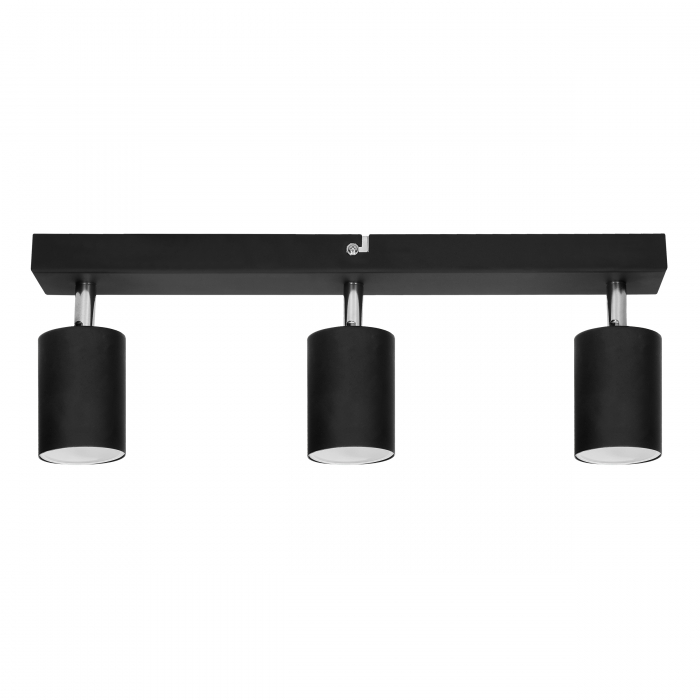 Bara spot ADVITI DOA SP3 AD-OP-6195BGU10, 3x50W, GU10, IP20, reglare directie lumina, instalare tavan/perete, negru [2]