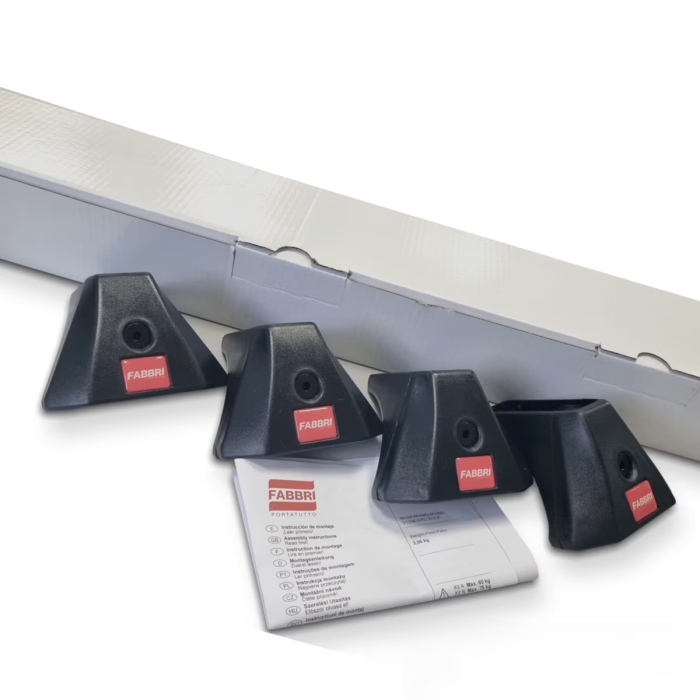 Bare transversale pentru Skoda Octavia berlina generatia 3 (5E), model 2012 - 2019, Fabbri Viva 12 ALU, sistem cu prindere pe plafon normal, aluminiu, argintiu [2]