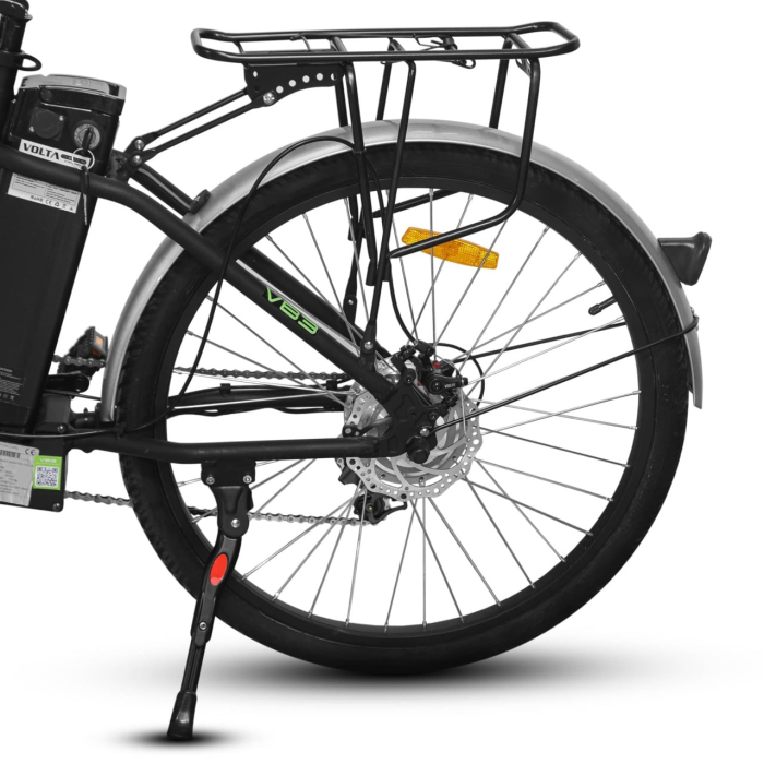 Bicicleta Electrica pentru Adulti Volta VB3, 250W, 25km/h, Shimano, Autonomie Maxima 30-80km, Neagra [2]