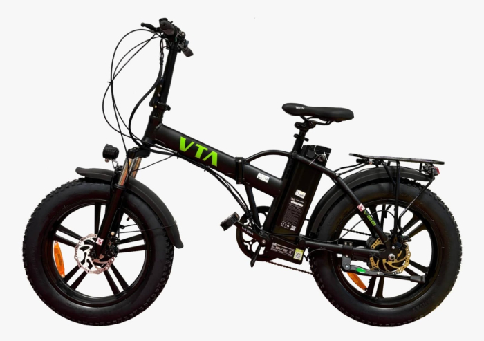 Bicicleta Electrica Pliabila Volta VB3, 250W, 25km/h, Shimano, Autonomie Maxima 30-110km, Neagra [2]