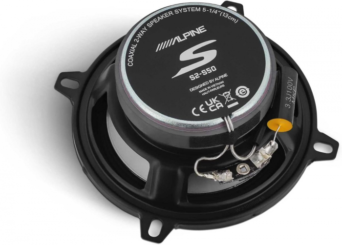 Boxe auto coaxiale Alpine S2-S50, 55W RMS, 13 cm, 2 cai, set 2 difuzoare [5]