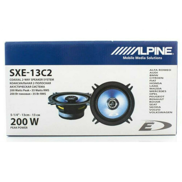 Boxe auto coaxiale Alpine SXE-13C2, 35W RMS, 13 cm, 2 cai, set 2 difuzoare [2]