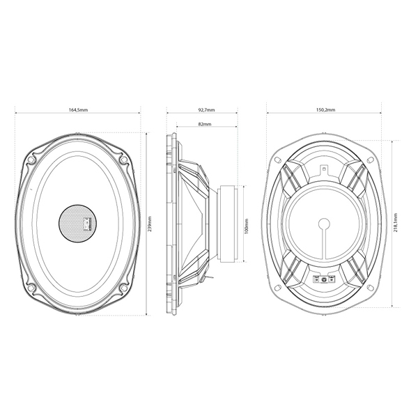 Boxe auto coaxiale MTX TX469C, 100W RMS, 15x23cm, 2 cai, set 2 difuzoare [2]