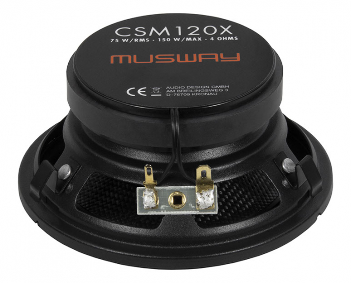 Boxe auto coaxiale Musway CSM120X, 75W RMS, 12 cm, 2 cai, set 2 difuzoare, compatibil Mercedes-Benz W124 [4]