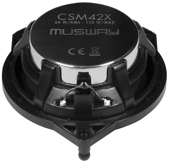 Boxe auto coaxiale Musway CSM42X, 60W RMS, 10 cm, 2 cai, set 2 difuzoare, compatibil Mercedes-Benz clasa C/GLC/E [4]