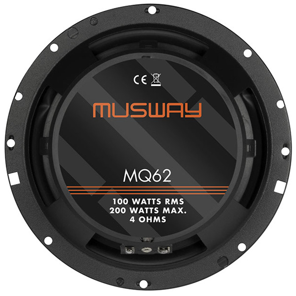 Boxe auto coaxiale Musway MQ62, 100W RMS, 16.5 cm, 2 cai, set 2 difuzoare [7]
