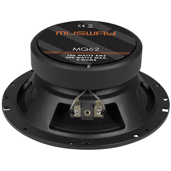 Boxe auto coaxiale Musway MQ62, 100W RMS, 16.5 cm, 2 cai, set 2 difuzoare [6]