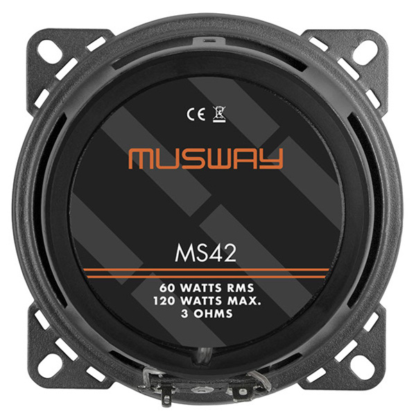 Boxe auto coaxiale Musway MS42, 60W RMS, 10 cm, 2 cai, set 2 difuzoare [2]