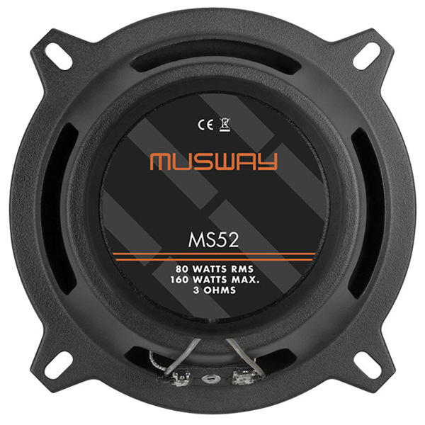 Boxe auto coaxiale Musway MS52, 80W RMS, 13 cm, 2 cai, set 2 difuzoare [2]