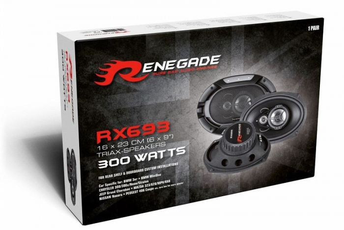 Boxe auto coaxiale Renegade RX693, 150W RMS, 15x23 cm, 3 caI, set 2 difuzoare [5]