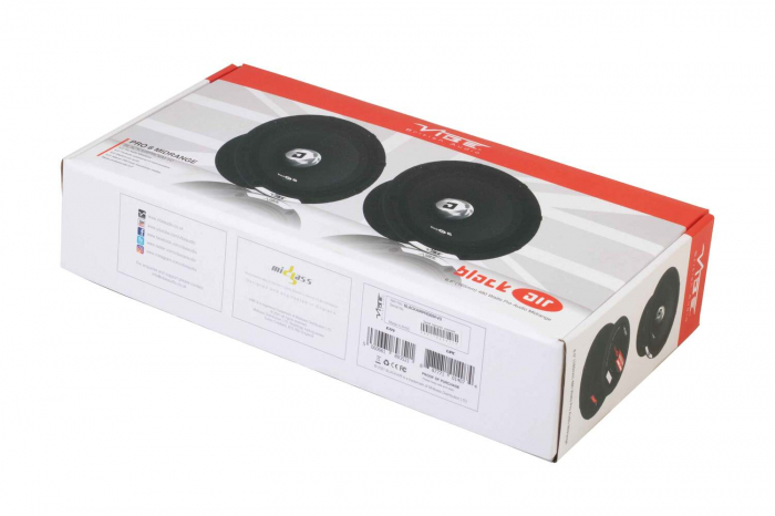 Boxe auto coaxiale Vibe Black Air BAPRO6M-V0, 160W RMS, 16 cm, 1 cale, set 2 difuzoare [10]