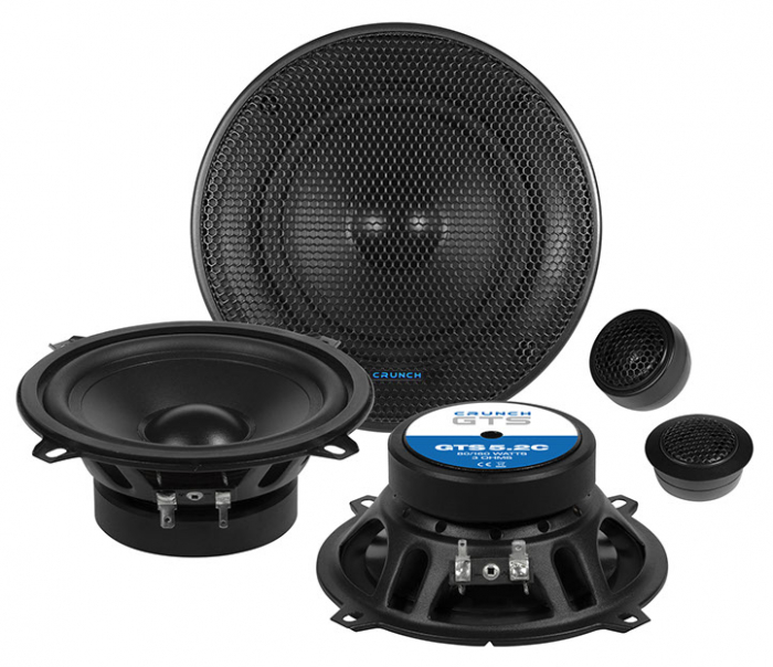 Boxe auto componente Crunch GTS5.2C, 80W RMS, 13 cm, 2 cai, set 2 difuzoare [2]
