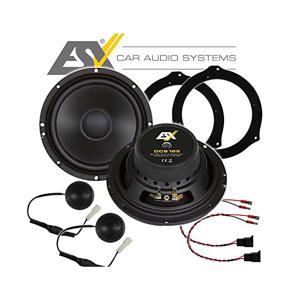 Boxe auto componente ESX DCS165, 90W RMS, 16.5 cm, 2 cai, set 2 difuzoare [3]