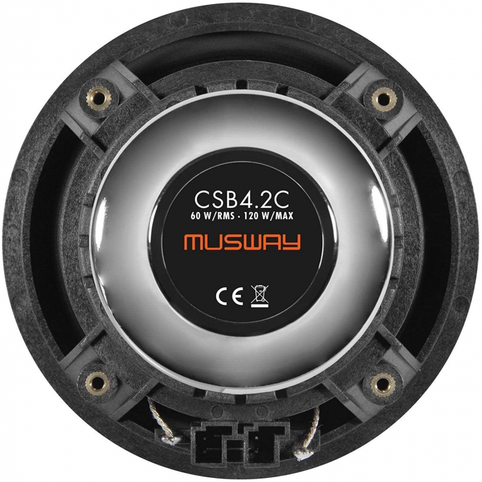 Boxe auto componente Musway CSB4.2C, 60W RMS, 10 cm, 2 cai, set 2 difuzoare, compatibil BMW modele E / F / G [6]