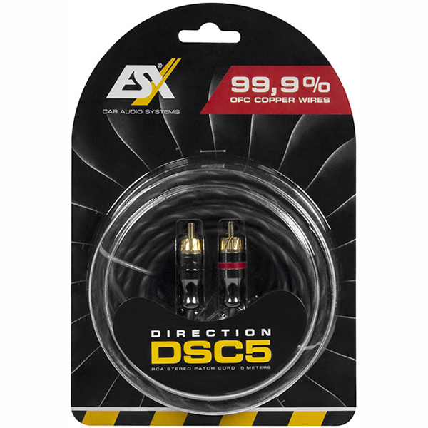 Cablu RCA stereo ESX DSC5, 5 m [2]