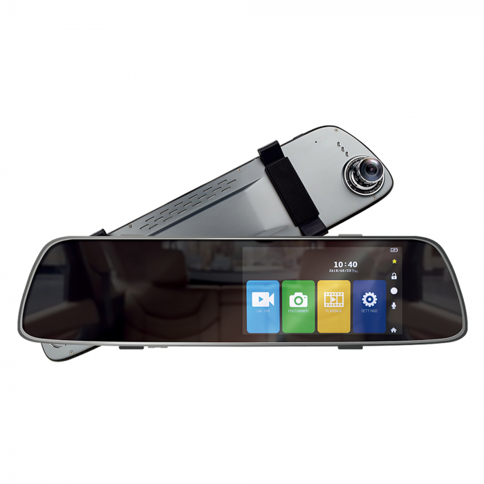 Camera auto DVR PNI Voyager S2000 Full HD, unghi de filmare 170°, senzor G, incorporata in oglinda retrovizoare, touchscreen IPS si camera de mers inapoi 120 grade VGA, mod noapte, mod parcare [2]