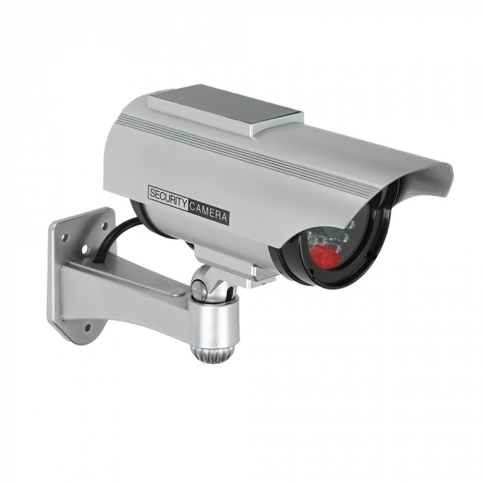 Camera supraveghere falsa CCTV VIRONE CD-2/G, 2 x AA, panou solar, gri [3]