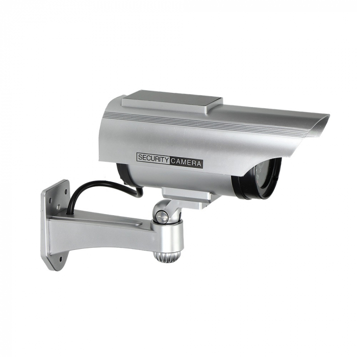 Camera supraveghere falsa CCTV VIRONE CD-2/G, 2 x AA, panou solar, gri [4]