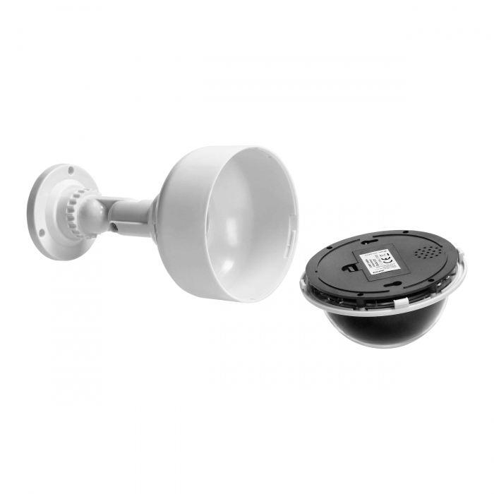 Camera supraveghere falsa CCTV VIRONE CD-5, 2 x AA, dioda LED, rotativa, alb [5]