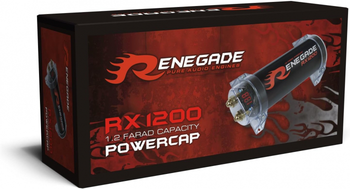 Condensator auto Renegade RX1200, 1.2 Farad, voltmetru digital cu trei cifre [3]