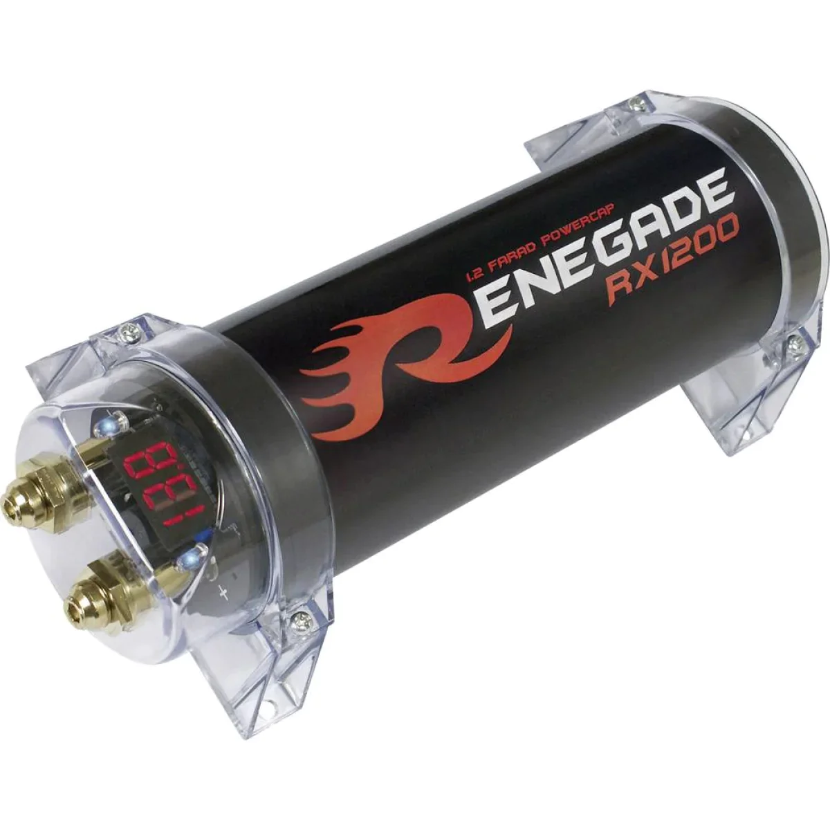 Condensator auto Renegade RX1200, 1.2 Farad, voltmetru digital cu trei cifre [2]