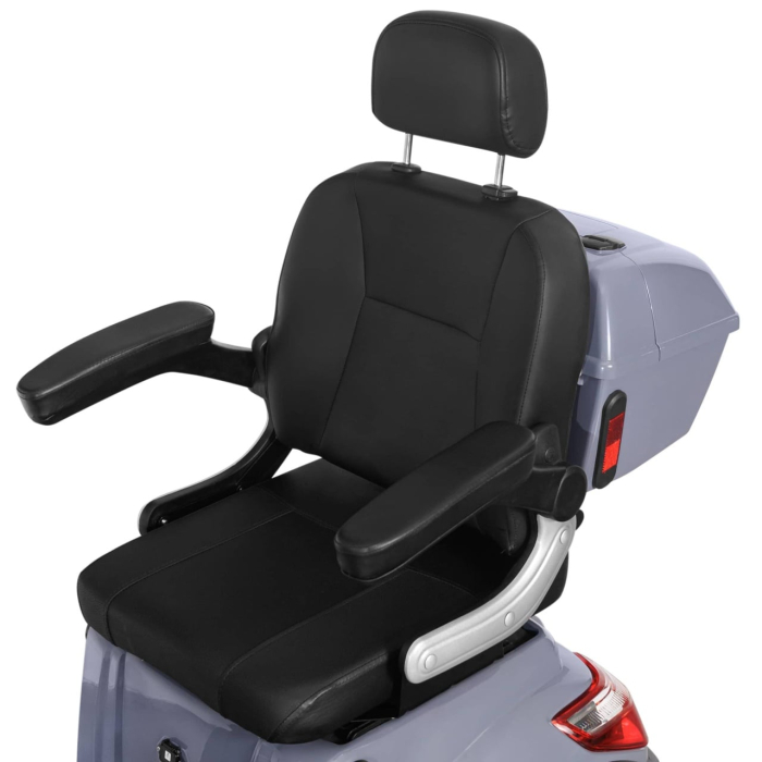 Cvadriciclu Electric Fara Permis Volta VM6, 1000W, 25km/h, Autonomie Maxima 50km, Gri [6]