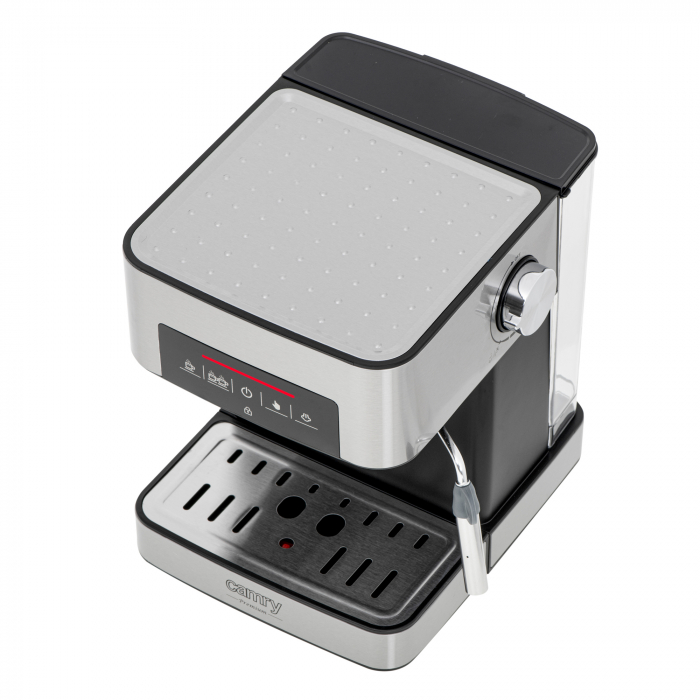 Espressor semiautomat Camry CR 4410, 1000 W, 15 bari, 1.6 L, 3 programe, argintiu/negru [2]