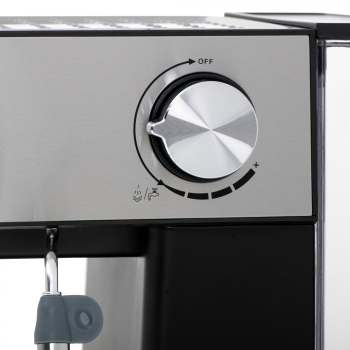 Espressor semiautomat Camry CR 4410, 1000 W, 15 bari, 1.6 L, 3 programe, argintiu/negru [5]