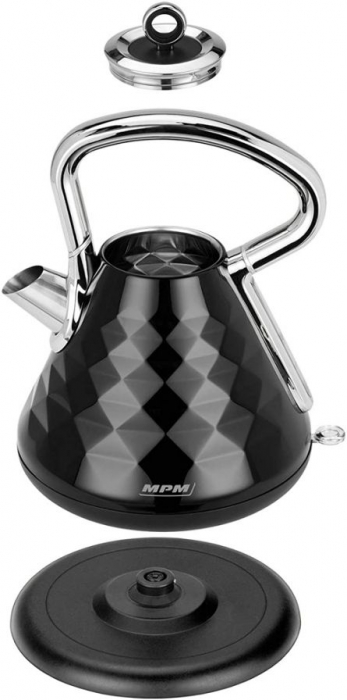 RESIGILAT Fierbator MPM MCZ-98, 2150W, 1.7 litri, rotire 360°, element incalzire STRIX, capac detasabil, indicator nivel, oprire automata, otel inoxidabil [3]