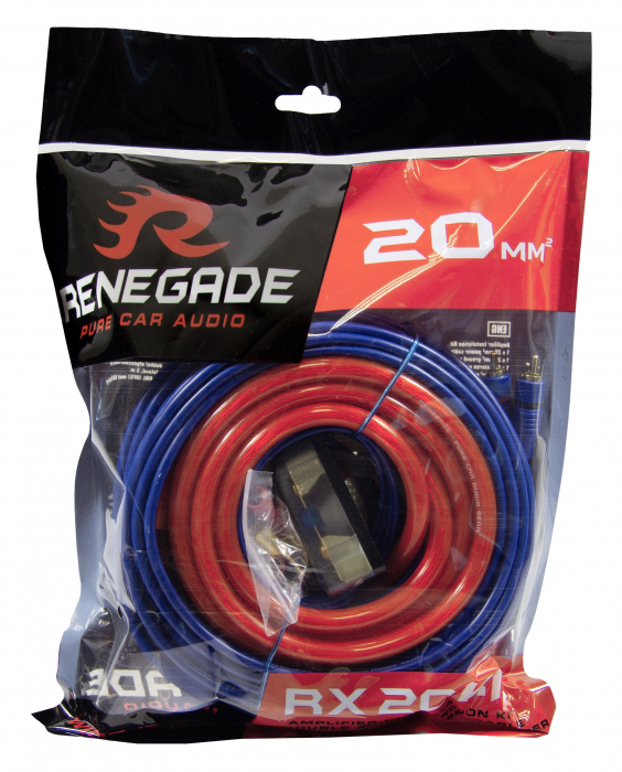Kit cablu amplificator Renegade RX20KIT, 20 mm² [2]