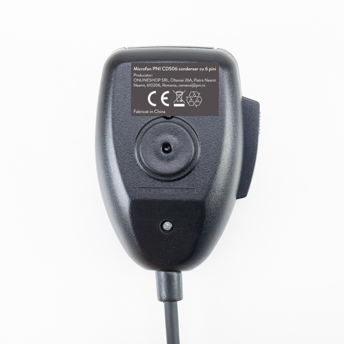 Microfon PNI CDS06 tip condenser cu 6 pini pentru statie radio CB, compatibil cu statii CB President, Midland, Albrecht [5]